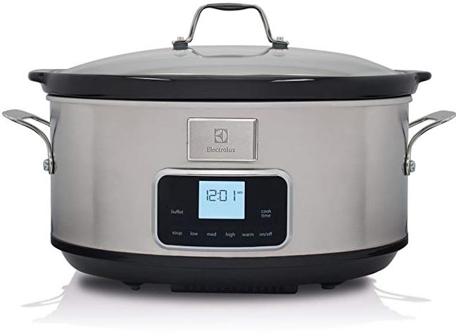 ELECTROLUX Pentola elettrica Electrolux Slow Cooker 6.8 LT 5 programmi con timer acciaio inox